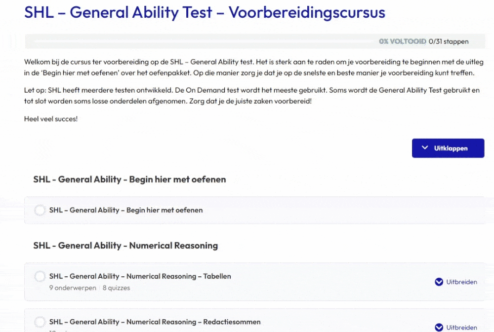 SHL Assessment Oefenen | Gratis online oefentoetsen