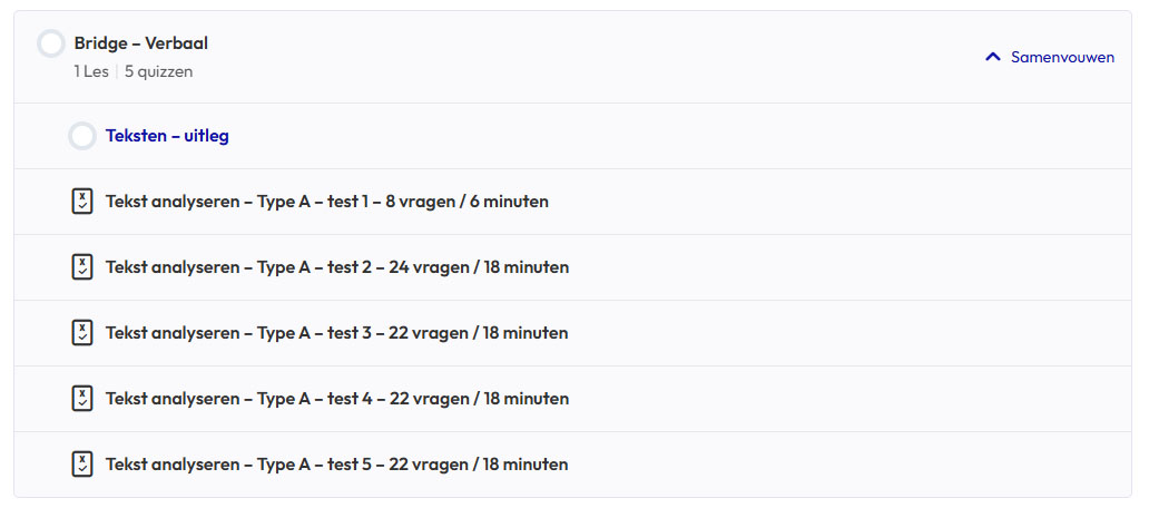 Bridge Ability Testsimulatie