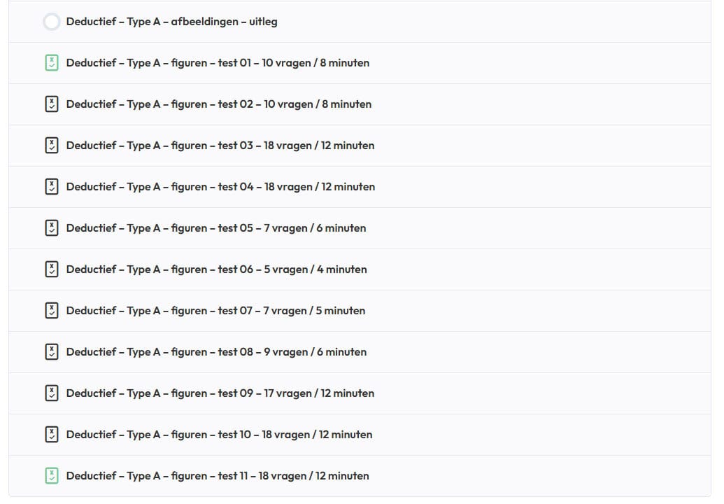 Via Hellotest.nl oefen je eerst de Sudoku cijfers en daarna de GapChallenge met figuren.
