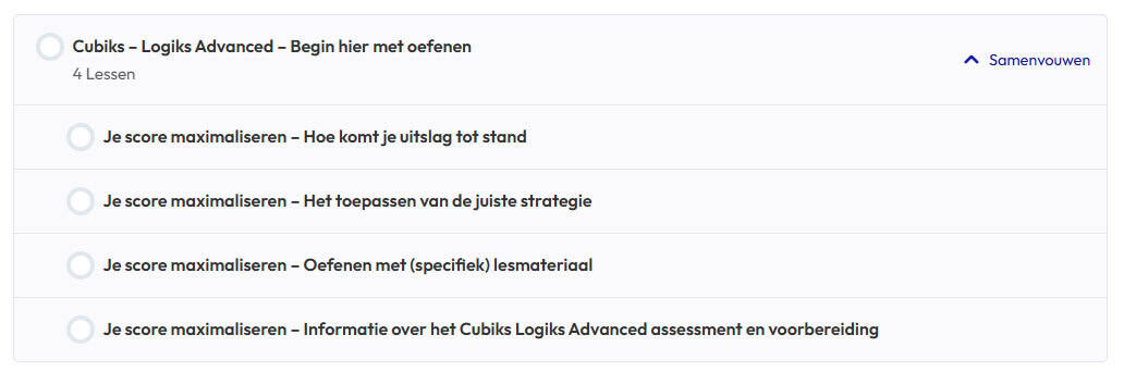 In ons oefenpakket vind je tips en strategie om het beste resultaat te halen voor de Logiks General Advanced.