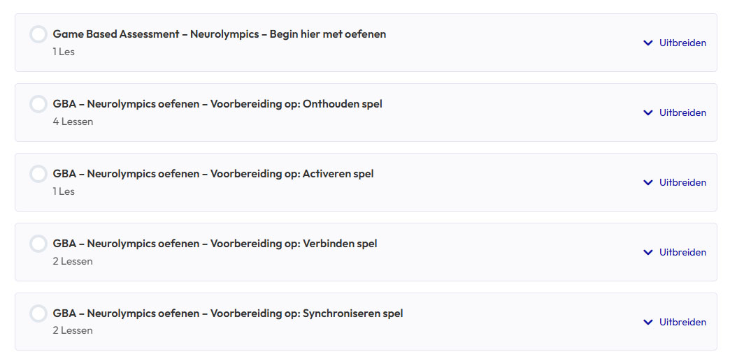 Bereid je met www.hellotest.nl voor op het Brainsfirst NeurOlympics assessment.