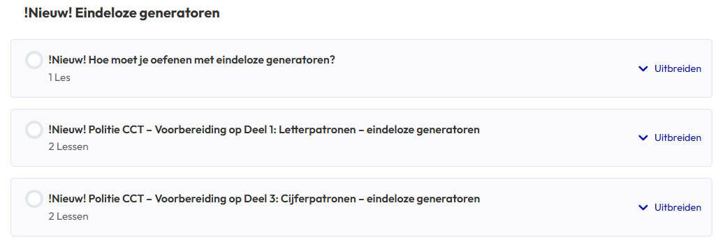 Politie Cijferpatronen en Letterpatronen Generatoren